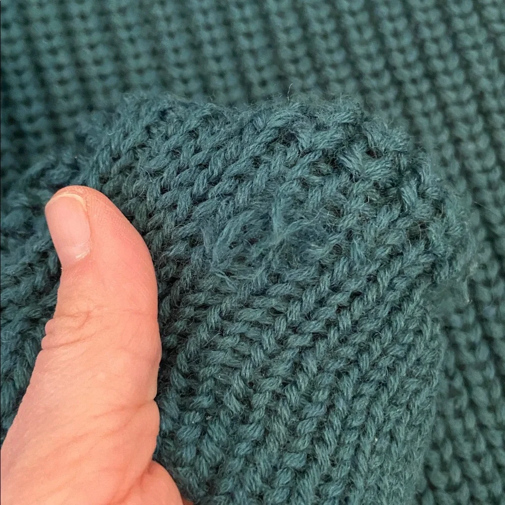 PAUL SMITH restored turtleneck chunky wool sweater XL - Picture 10 of 10